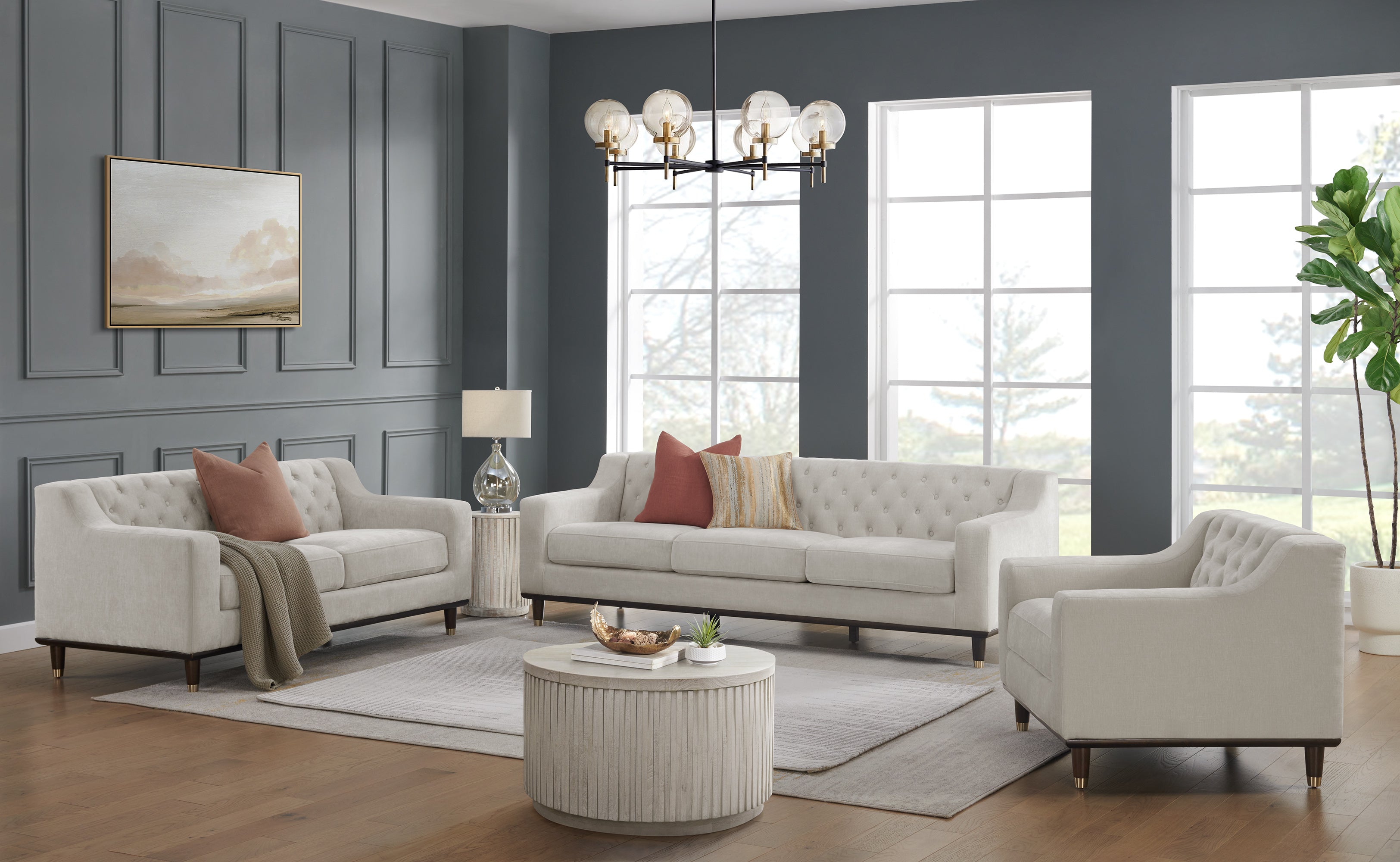 Coco Sofa Loveseat and Chair