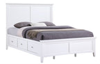 Spencer White Full Storage Bed