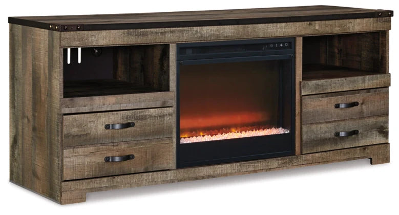 Trinell 63 TV Stand with Fireplace