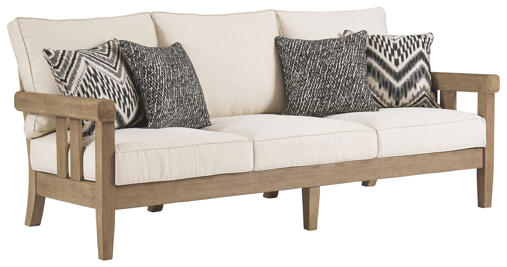 Gerianne Brown Sofa With Cushion