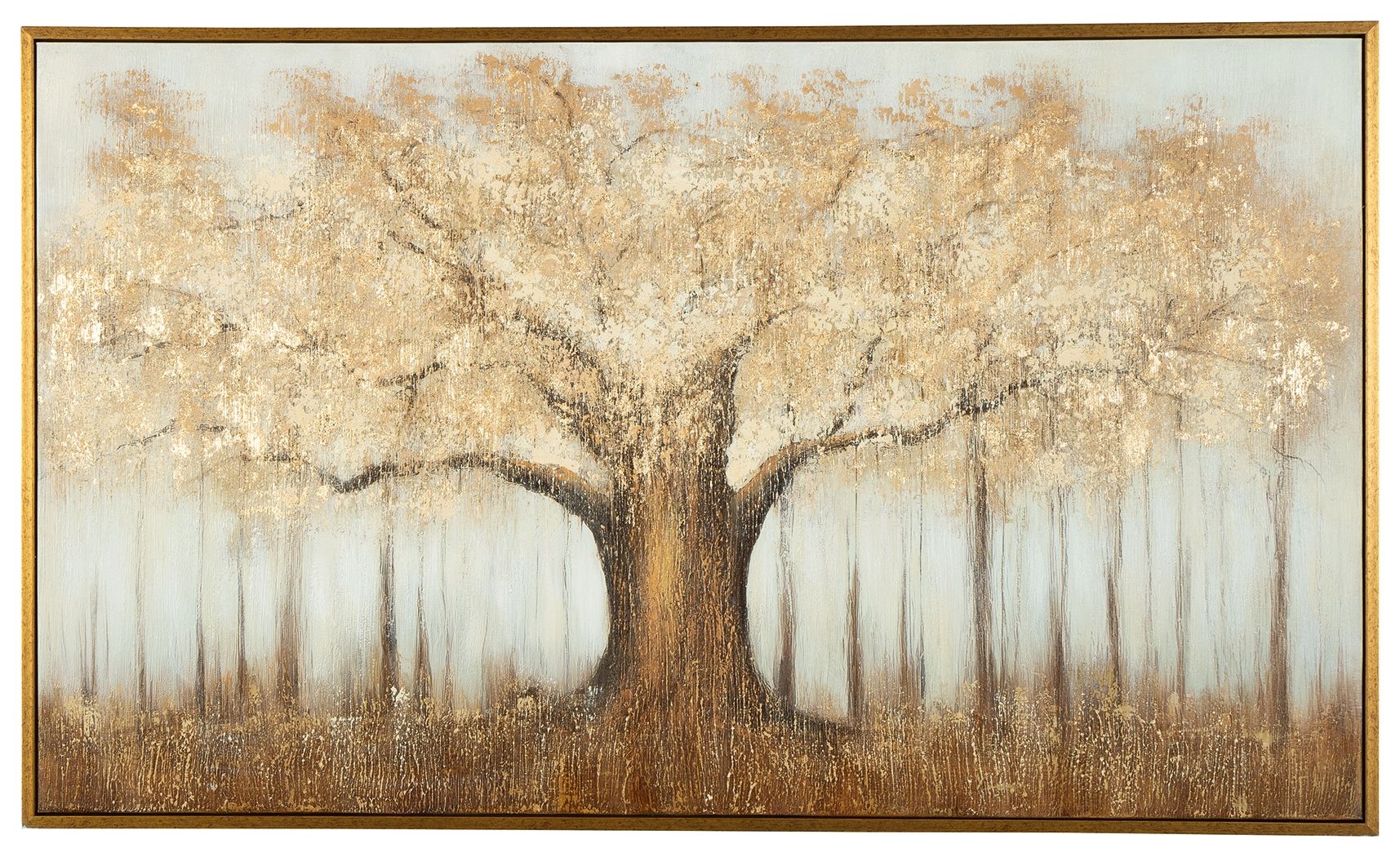 Dalewick Brown / Gray / Gold Finish Wall Art