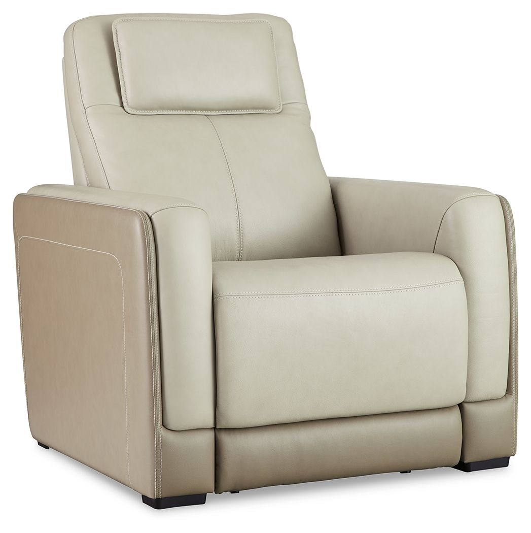 Battleville Almond PWR Recliner/Adj Headrest