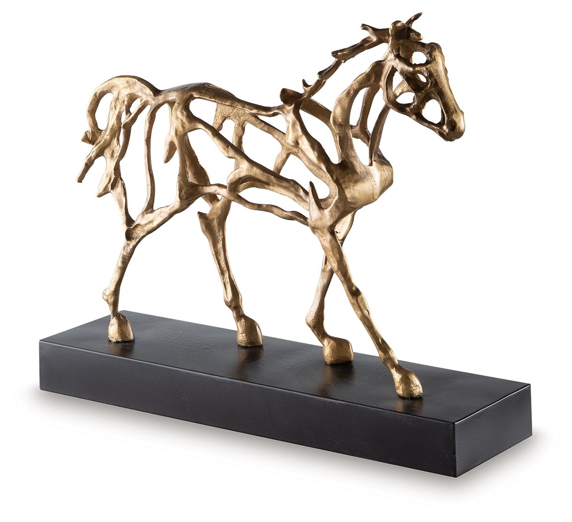 Grainville Antique Gold Finish Sculpture