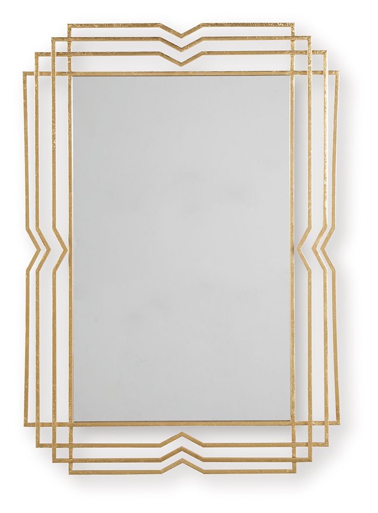 Claybrook Gold Finish Accent Mirror