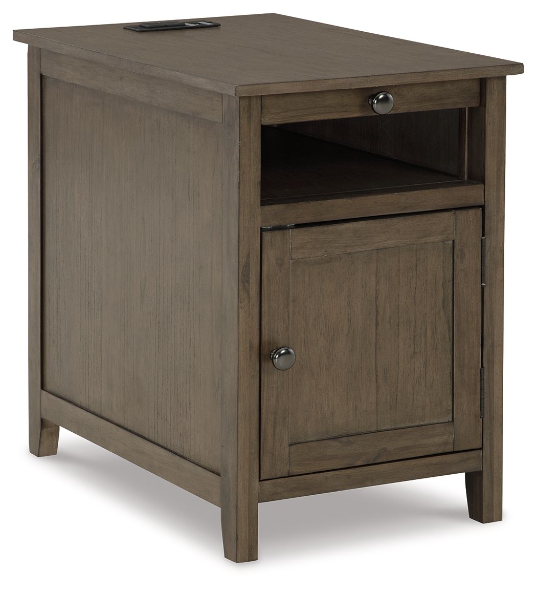 Treytown Grayish Brown Chair Side End Table