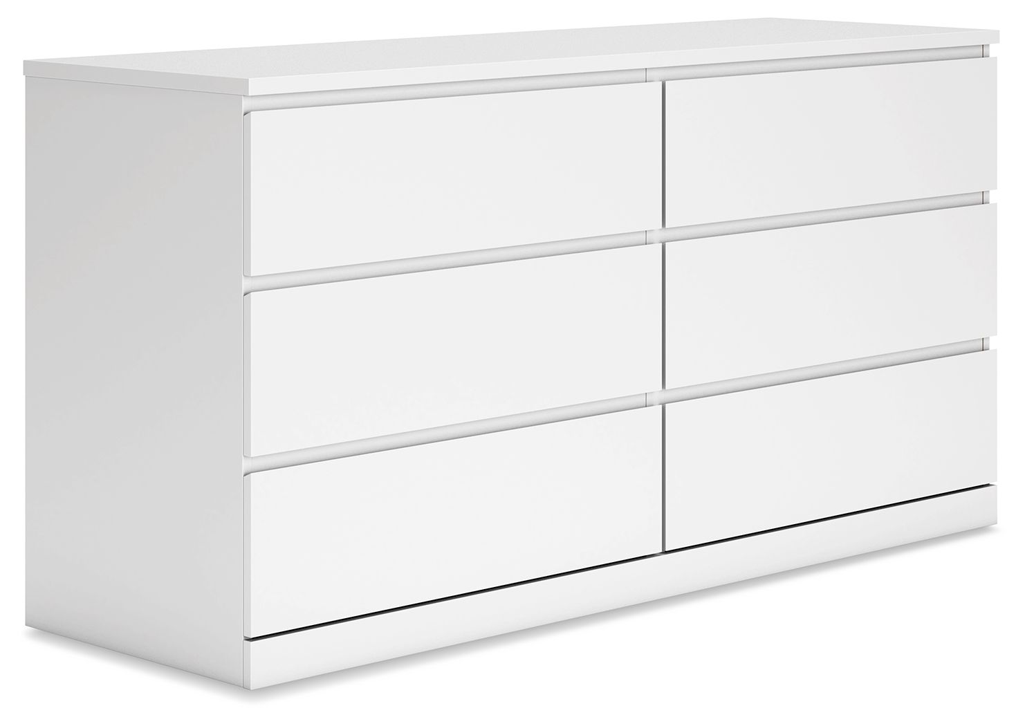 Onita White Six Drawer Dresser
