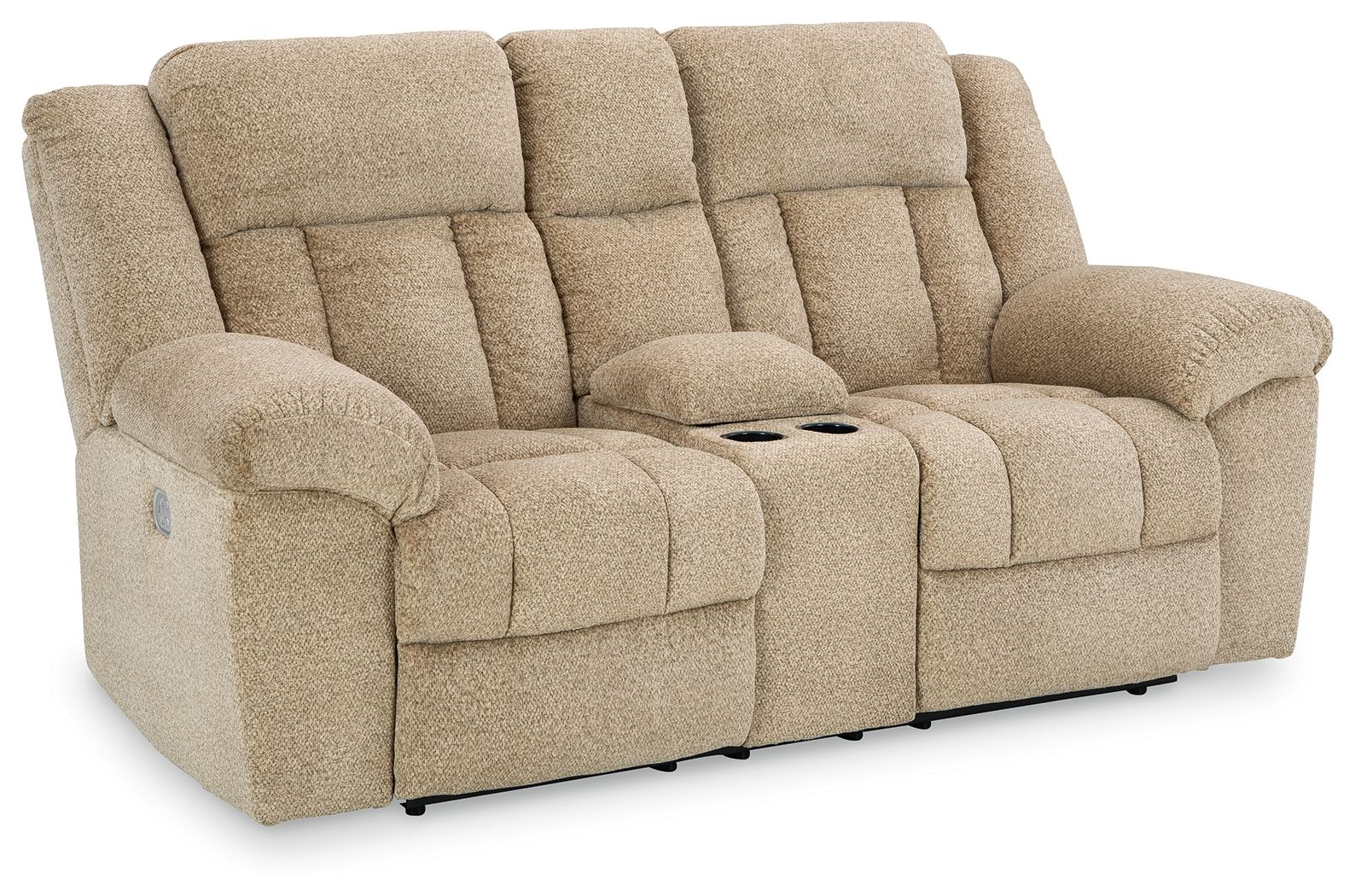 Tip-off Power Reclining Loveseat With Console / Adj Headrest