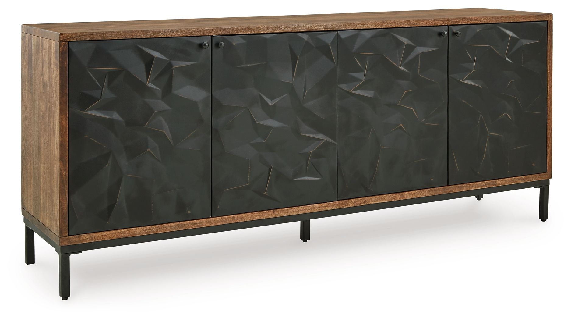 Dorannby Black / Brown Accent Cabinet