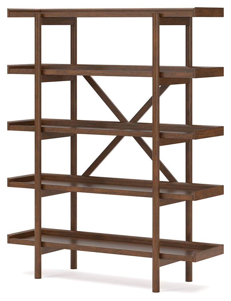 Lyncott Brown Bookcase