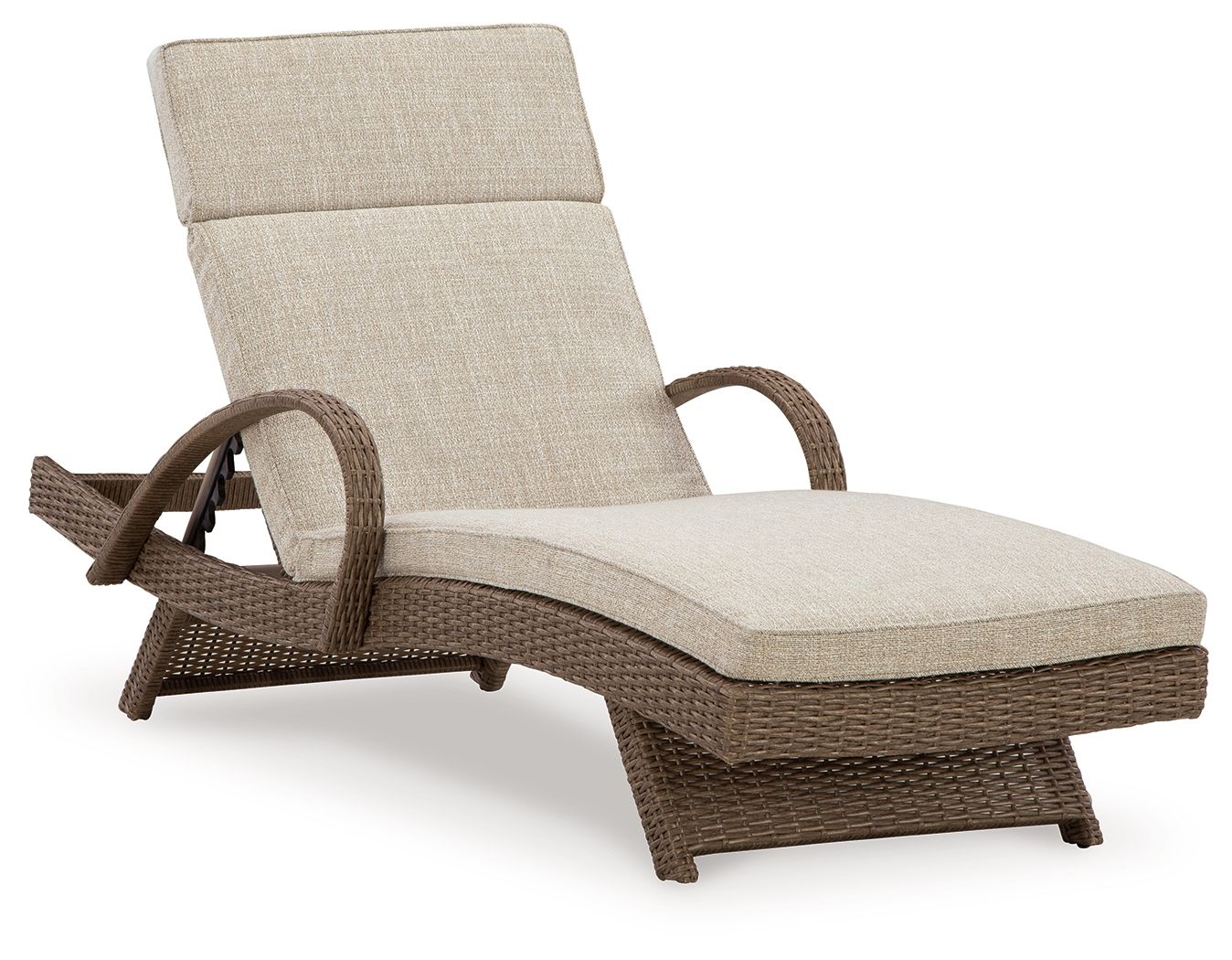 Beachcroft Beige Chaise Lounge With Cushion