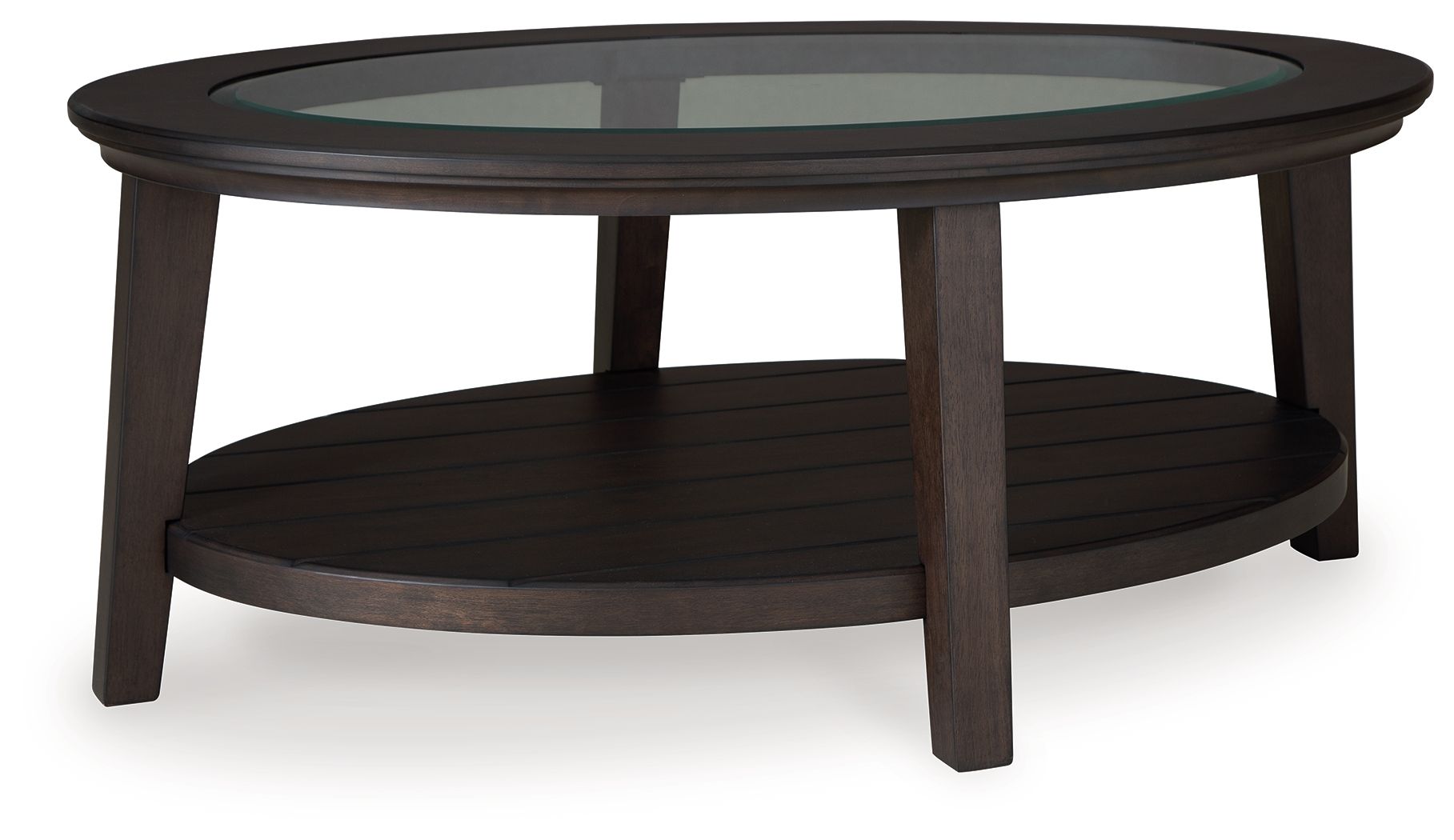 Celamar Dark Brown Oval Cocktail Table