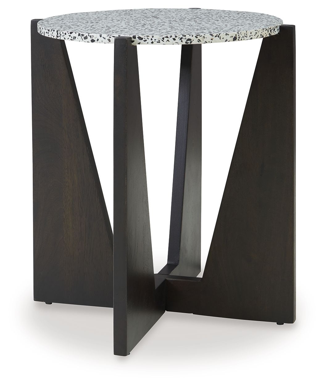 Tellrich Black / White Accent Table
