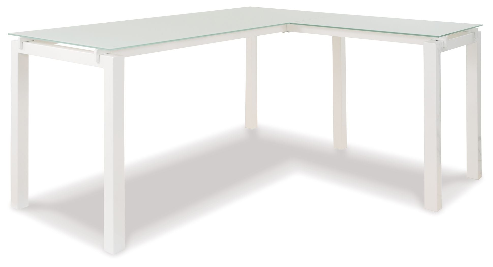 Baraga White L-Desk
