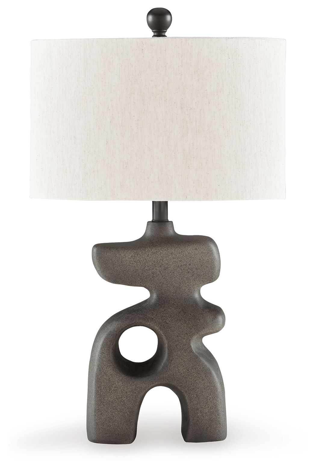 Danacy Distressed Black Paper Table Lamp