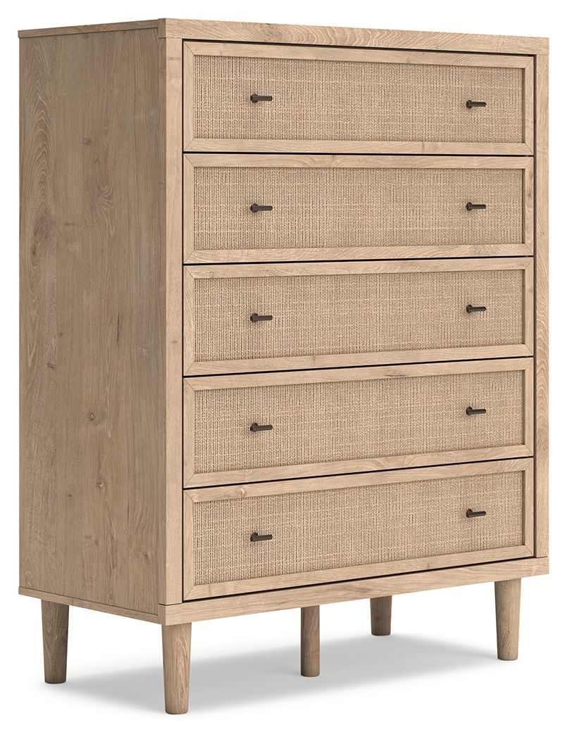 Cielden Two-Tone Five Drawer Wide Chest