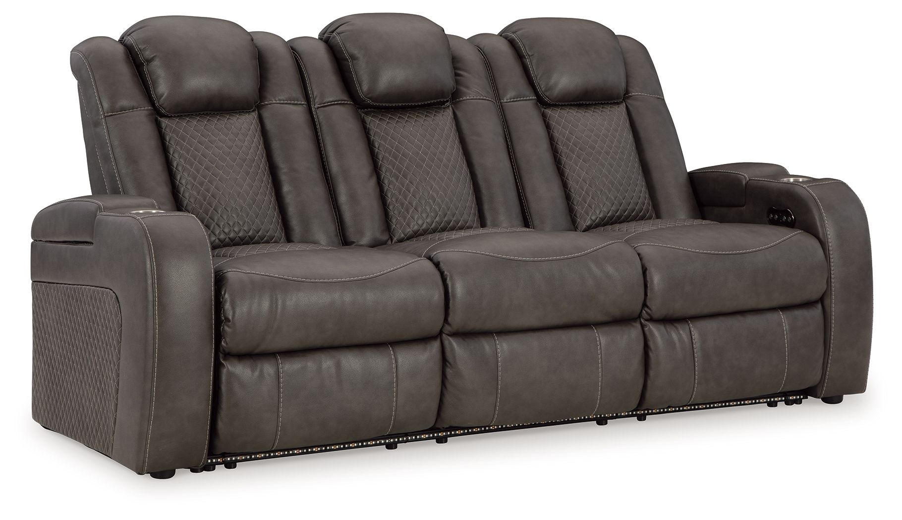 Fyne-dyme Power Reclining Sofa With Adj Headrest