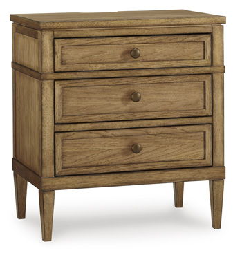 Sharlance Brown Three Drawer Night Stand