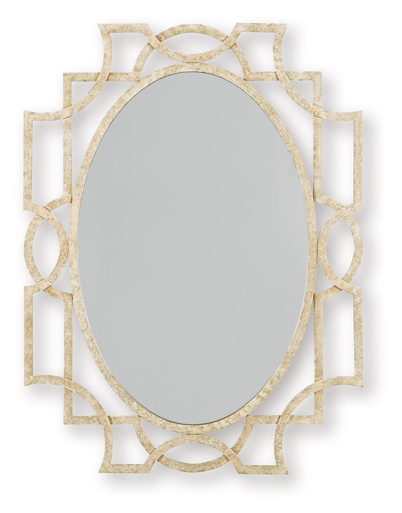 Fulkmore Antique Gold Finish Accent Mirror