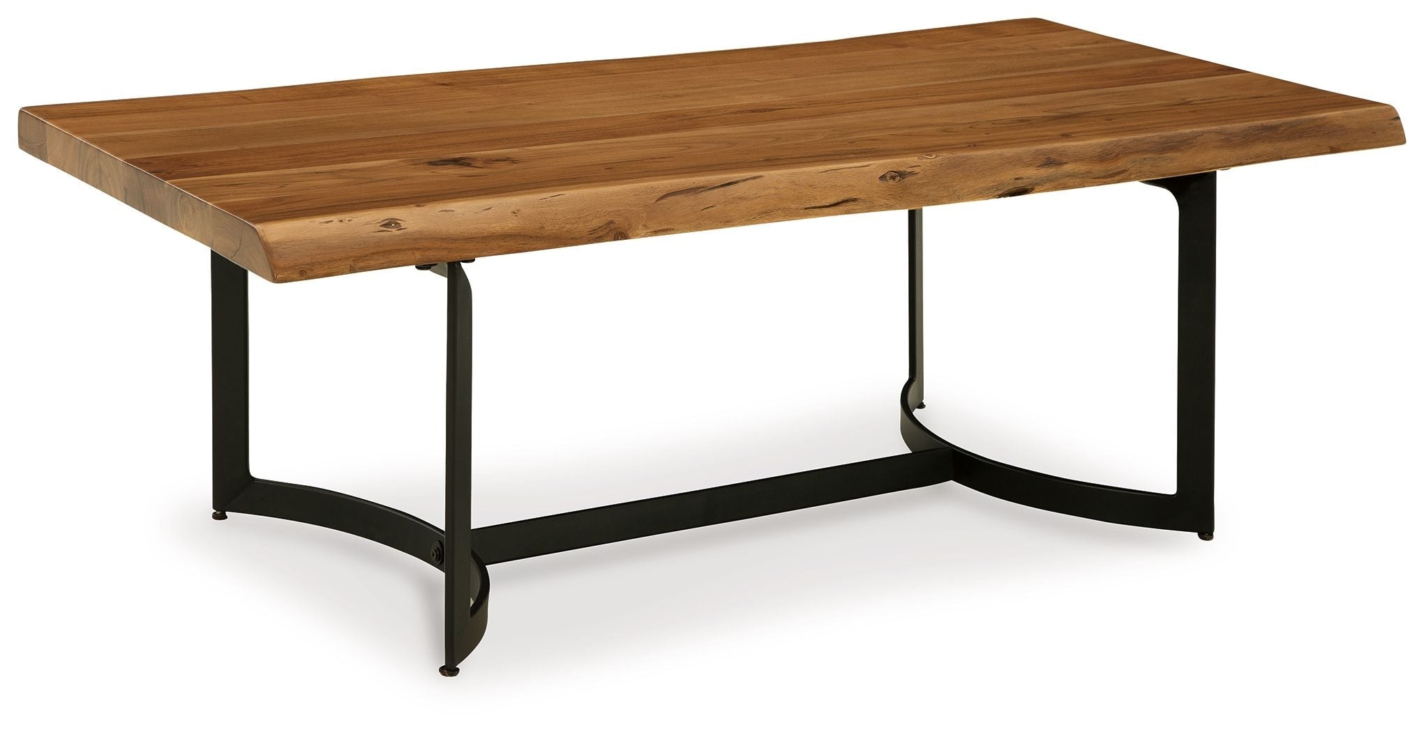 Fortmaine Brown / Black Rectangular Cocktail Table