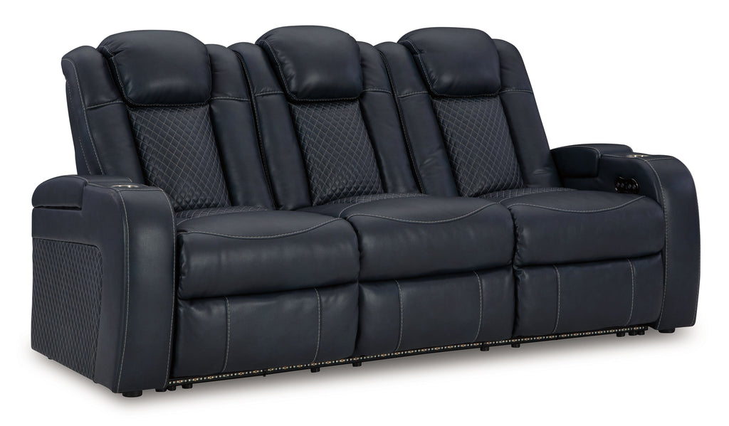 Fyne-dyme Power Reclining Sofa With Adj Headrest