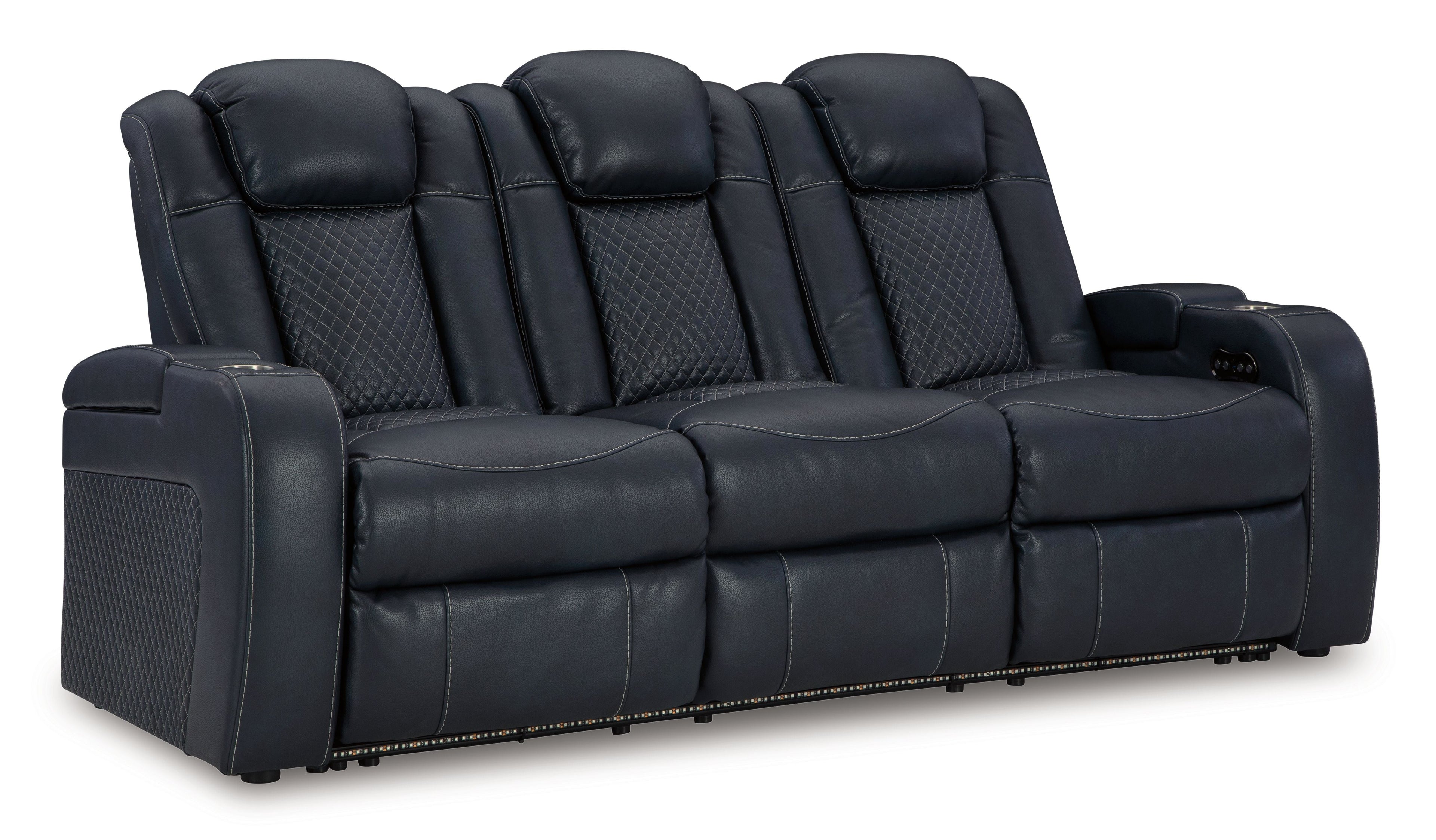 Fyne-dyme Power Reclining Sofa With Adj Headrest