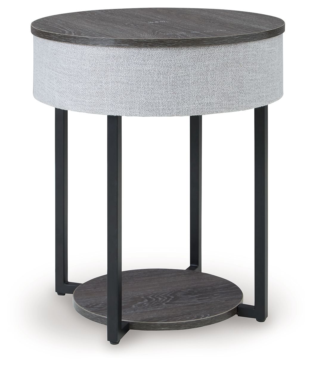 Sethlen Gray / Black Accent Table