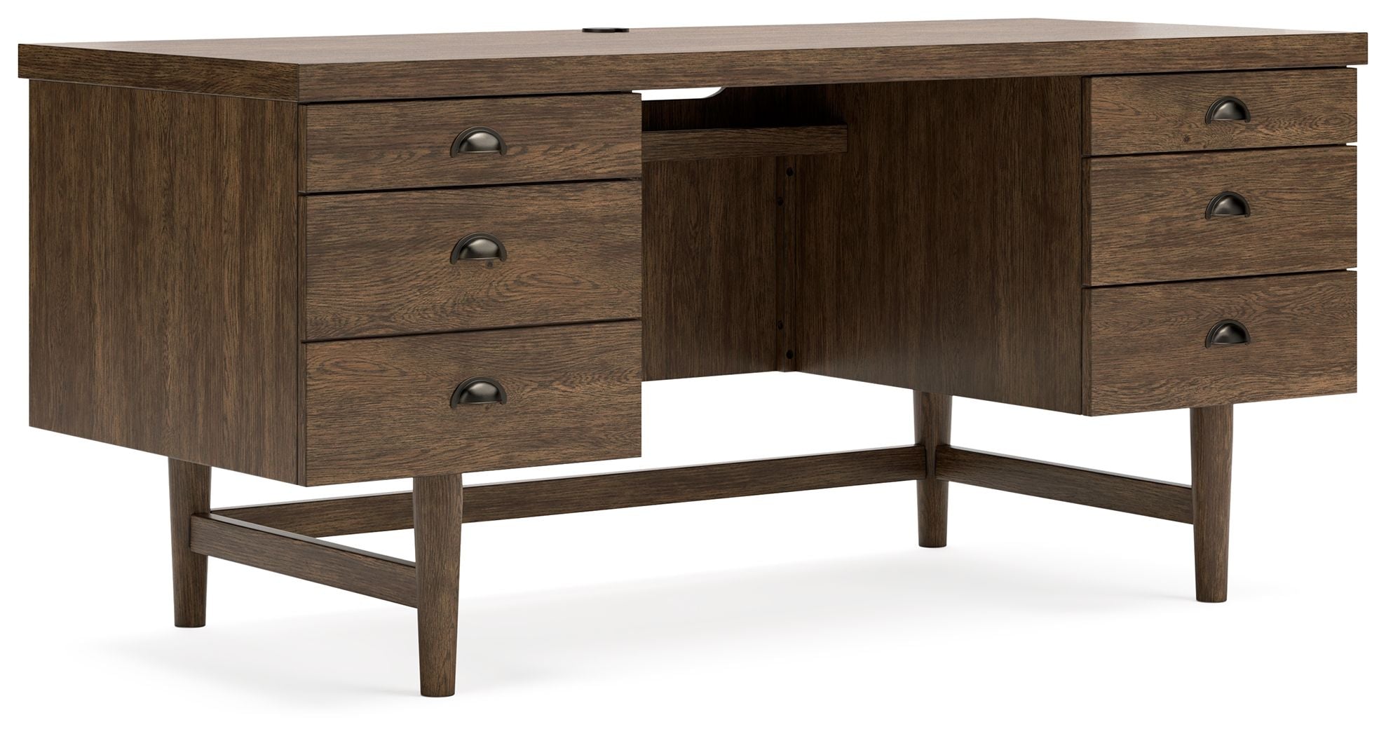 Austanny Warm Brown Home Office Desk