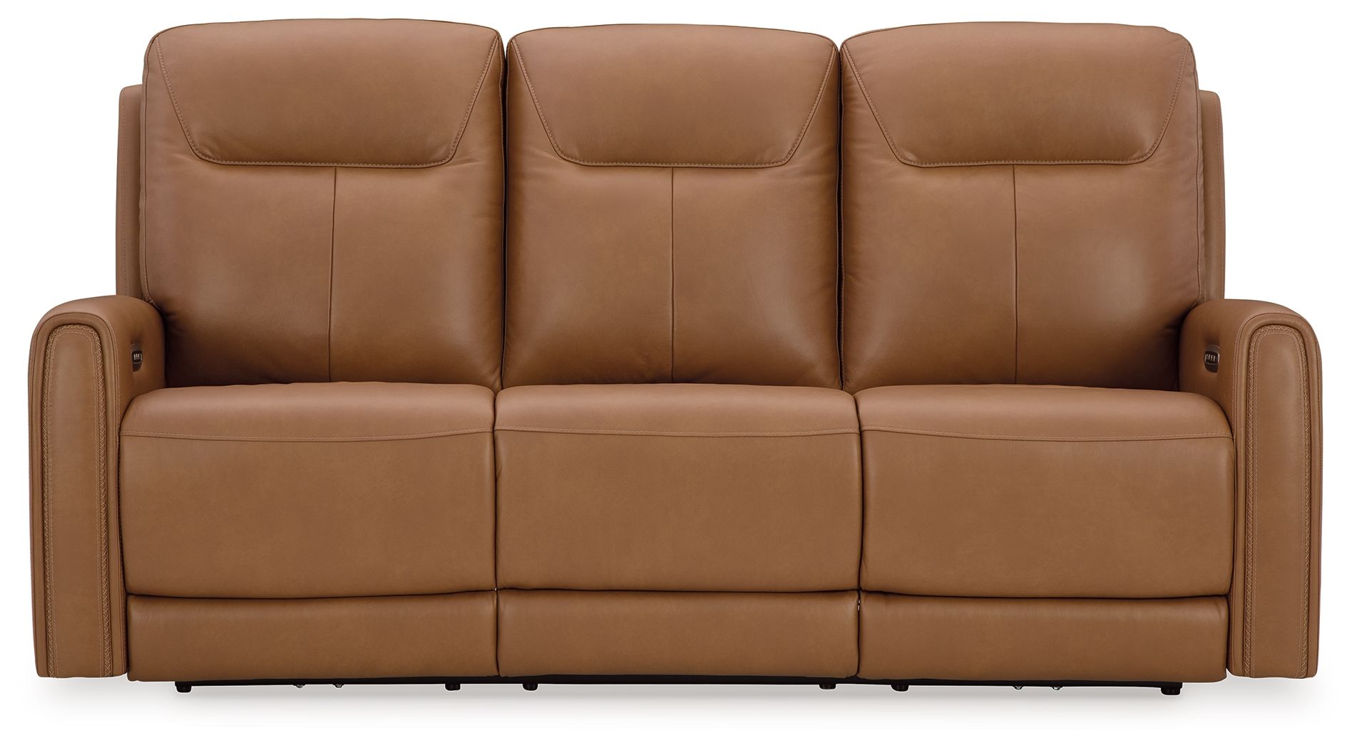 Tryanny Butterscotch Power Reclining Sofa With Adj Headrest