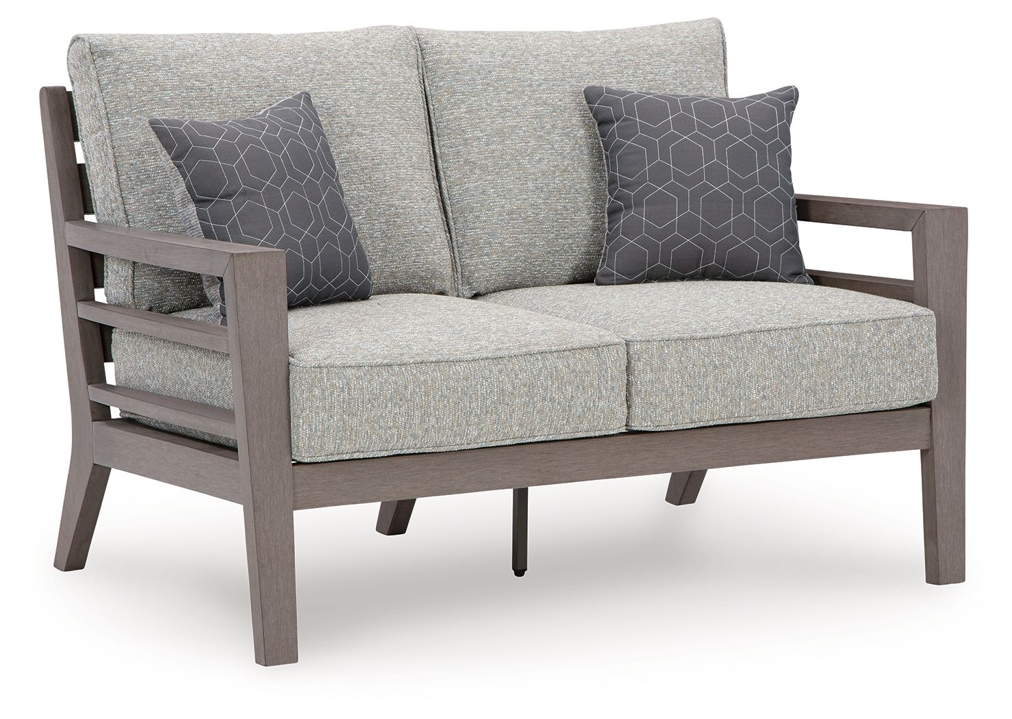 Hillside Barn Gray / Brown Loveseat W/Cushion