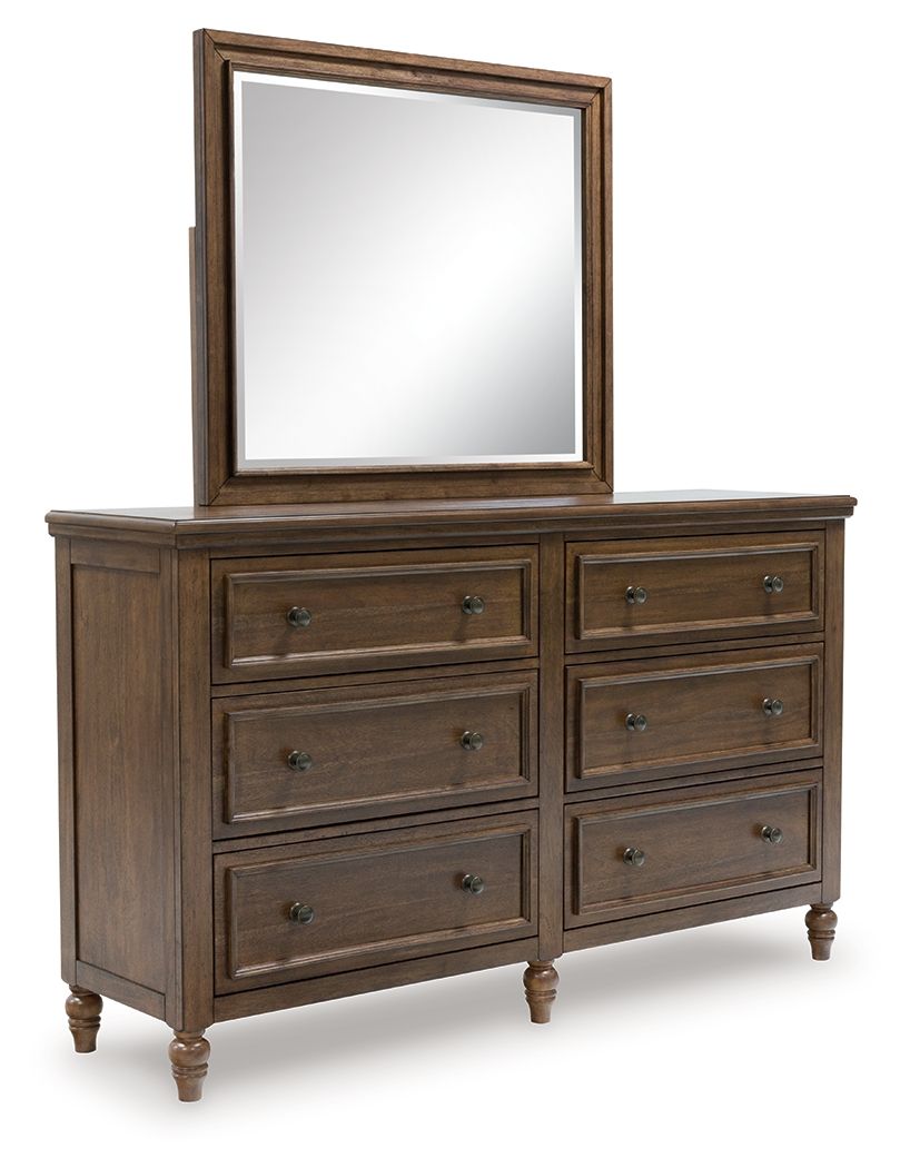 Sturlayne Brown Dresser And Mirror