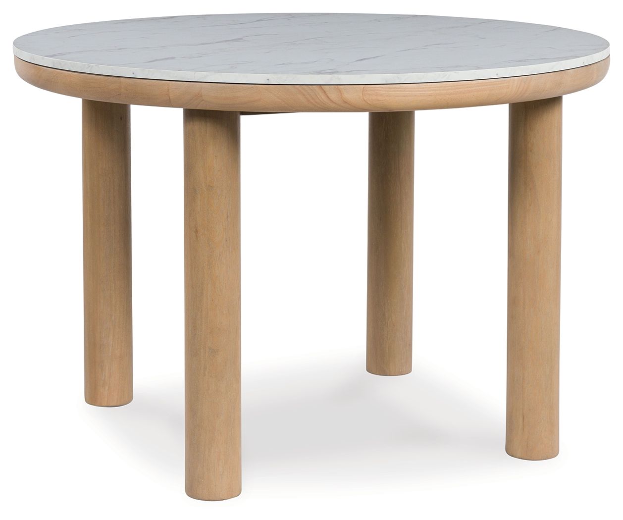 Sawdyn Light Brown Round Dining Room Table
