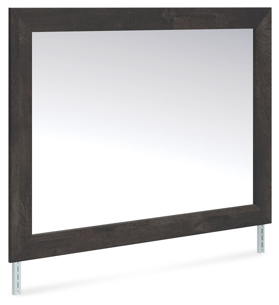 Delmorta Dark Gray Bedroom Mirror