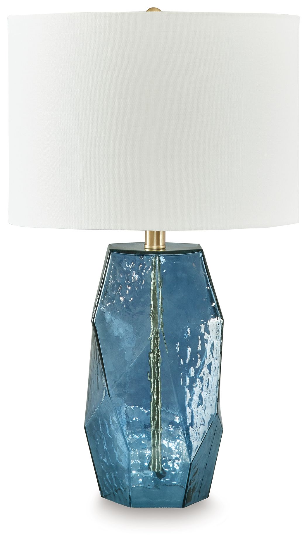 Tallow Blue Glass Table Lamp