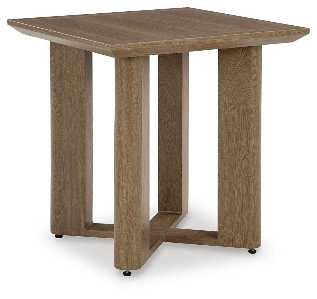 Serene Bay Dark Brown Square End Table