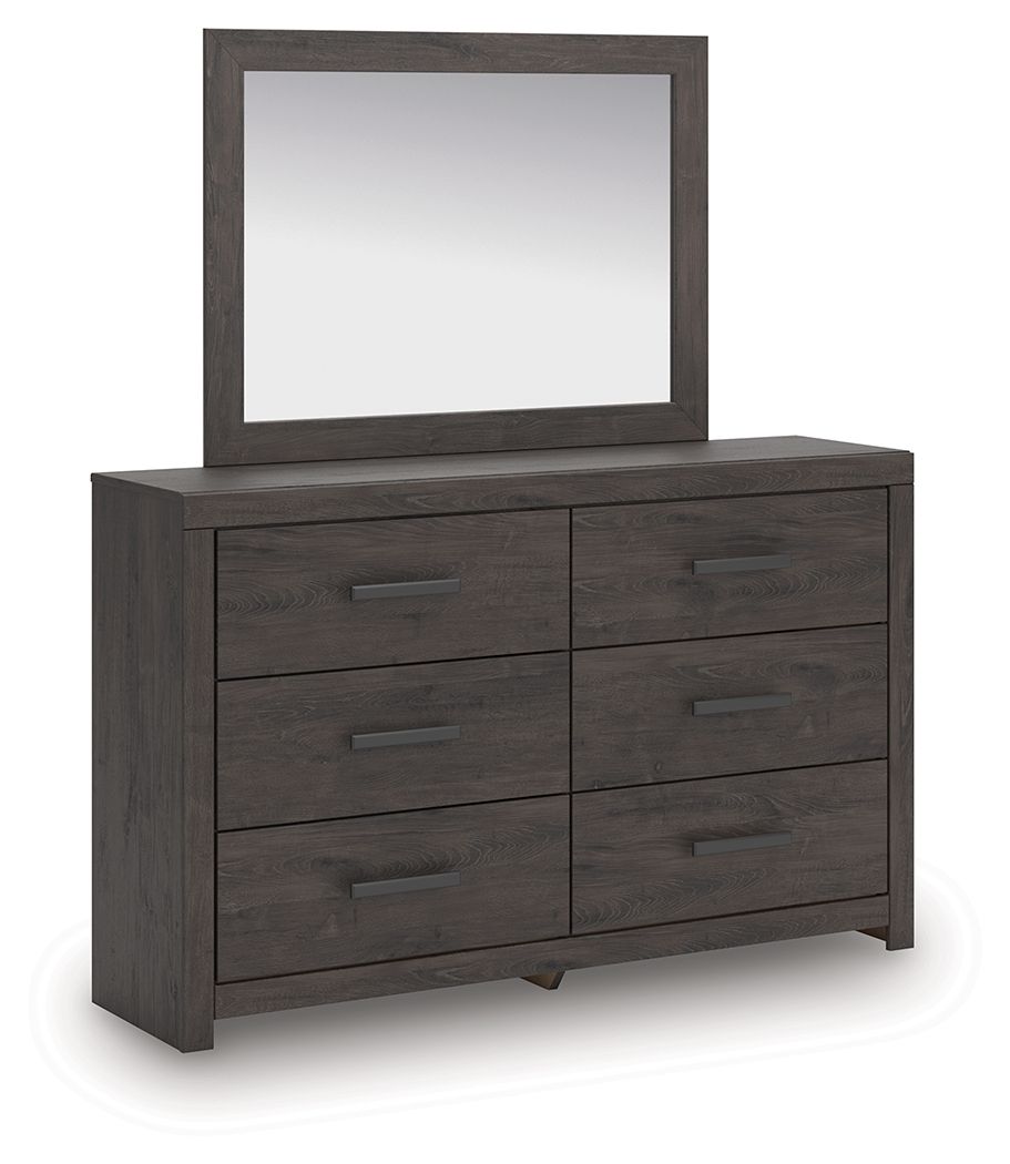 Prendonea Charcoal Dresser and Mirror
