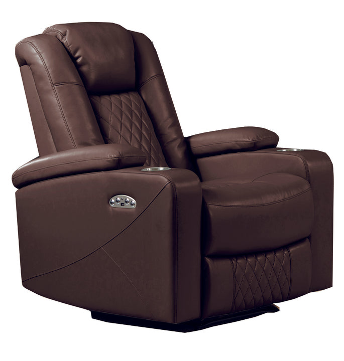 Agnes Walnut Power Recliner
